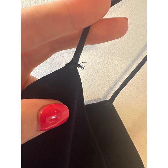 Theory Bundle Petite Navy Blue Striped Short Sleeve Knit Camisole Top - Picture 9 of 12